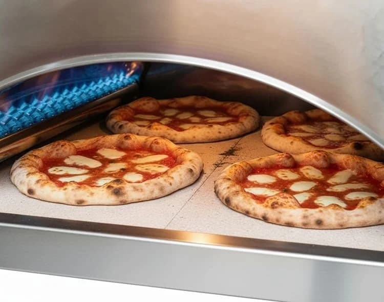 ISPIRAZIONE Velika plinska pečica za pico "antični baker" površina: 60x70 cm + pokrov 2