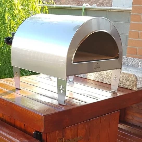 Ardore gas Pizzaofen "Bright Silver" backfläche: 40x40cm 3