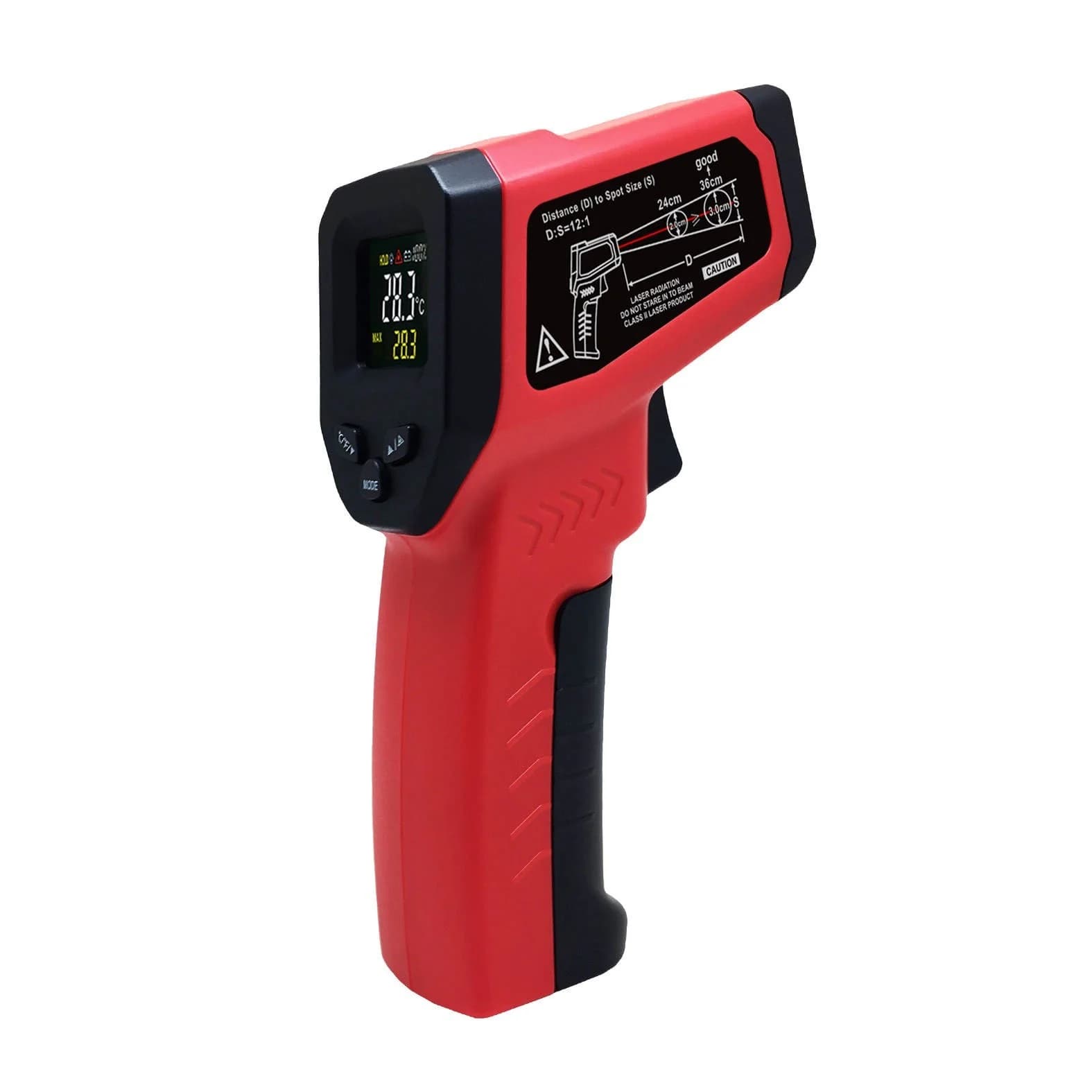 Infrarot-Thermometer mit Batterie (max. T 550 °C 1022 °F) 6