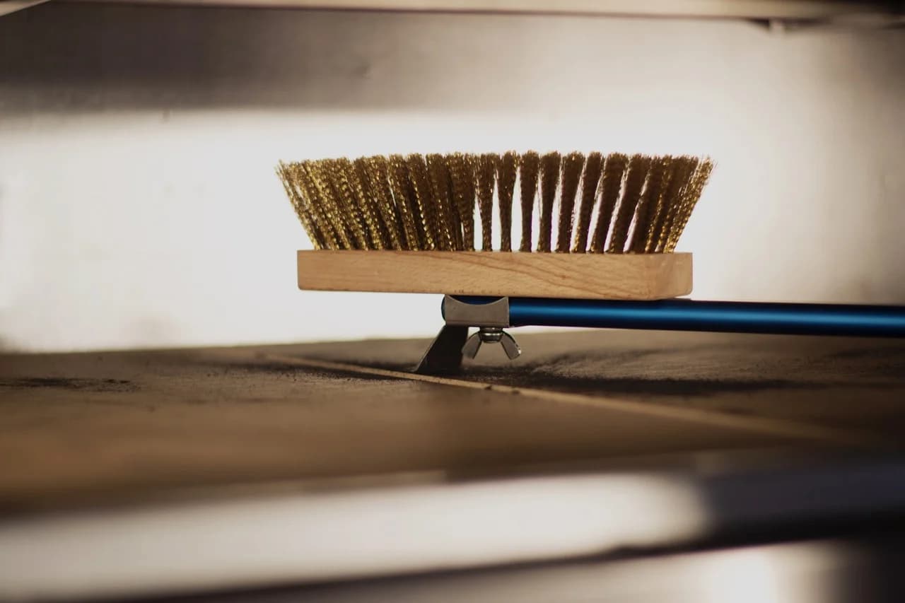 GI•Metal Ofenbürste mit Messingborsten, 120 cm 12