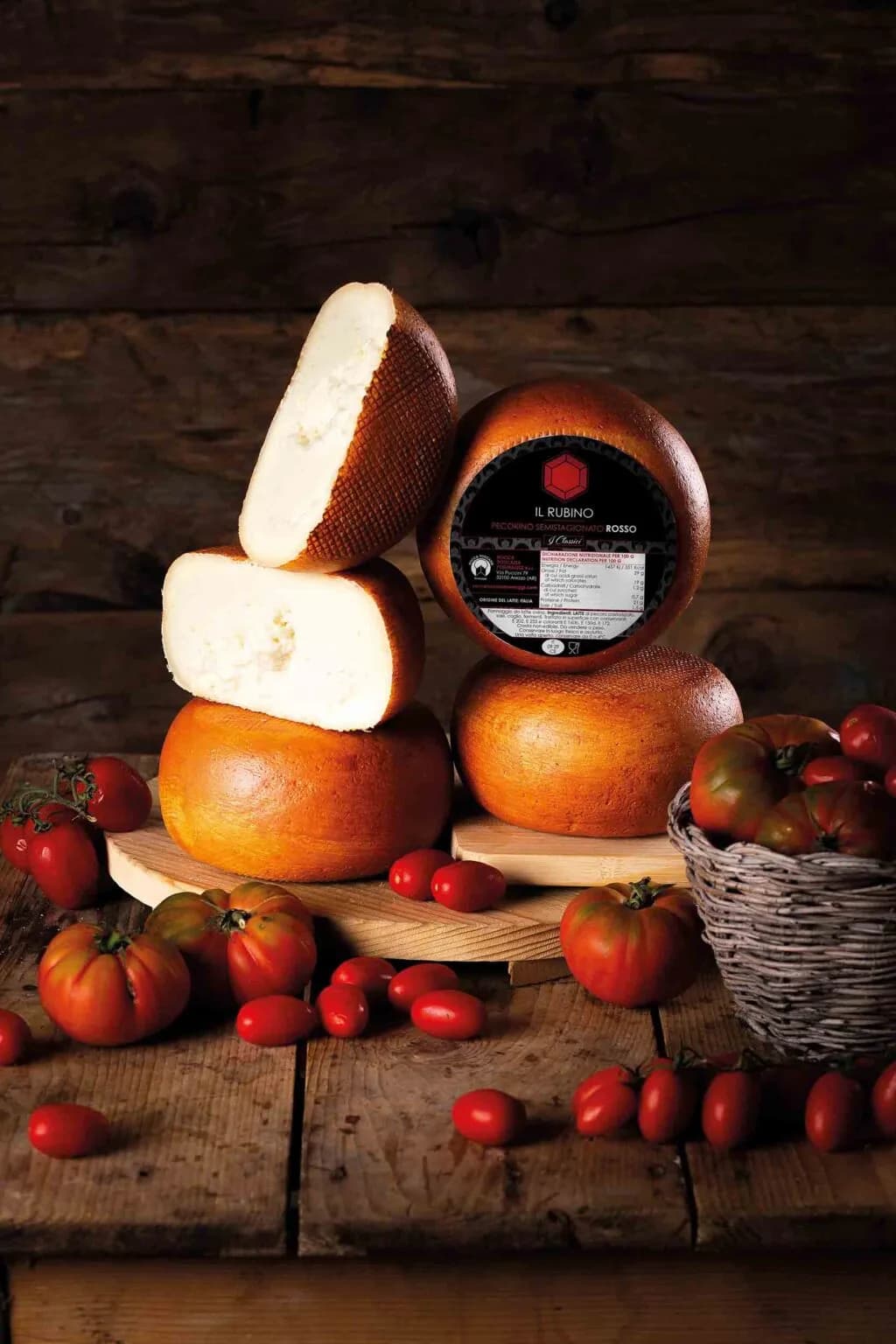 Rocca Toscana · Pecorino Il Rubino ca. 390 g (halbgereift, ganzer Laib) 2