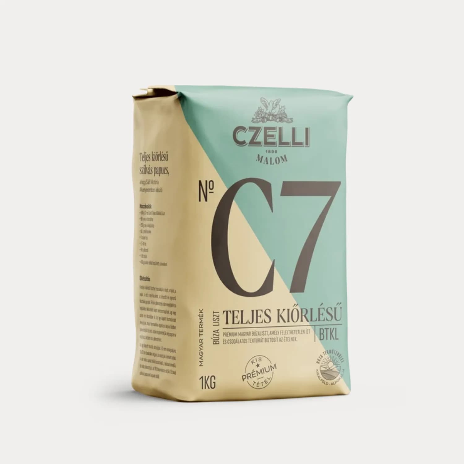 Czelli C7 Teljes kiőrlésű búzaliszt BTKL 1 kg