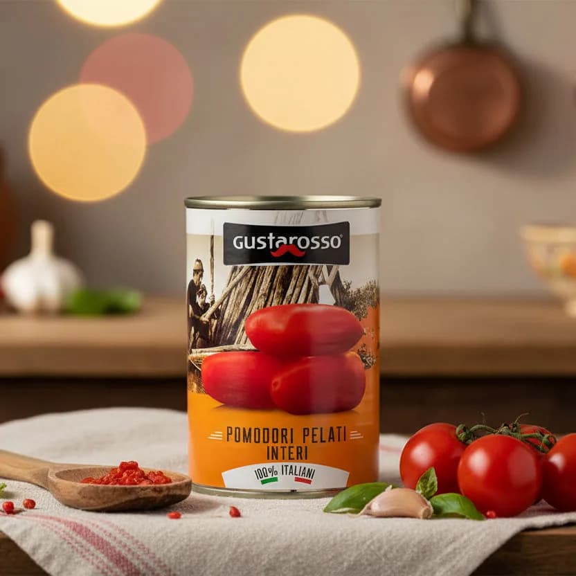 Gustarosso · 100% italienische geschälte Tomaten 400 g